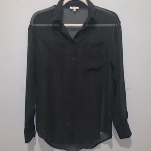 Sheer Black Blouse